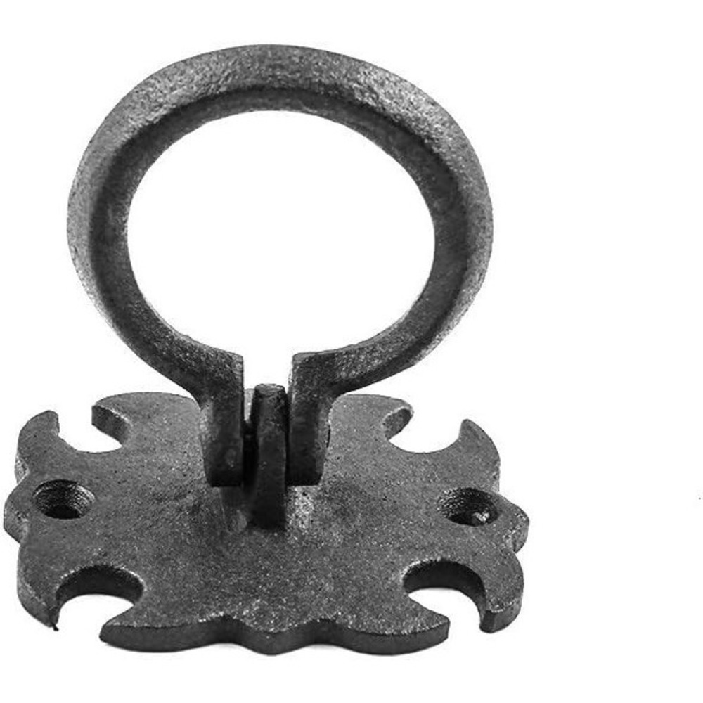 Renovators Supply Wrought Iron Cabinet Handles 3 in Black Drawer Pulls 6 Pack - Picture 7 of 9
